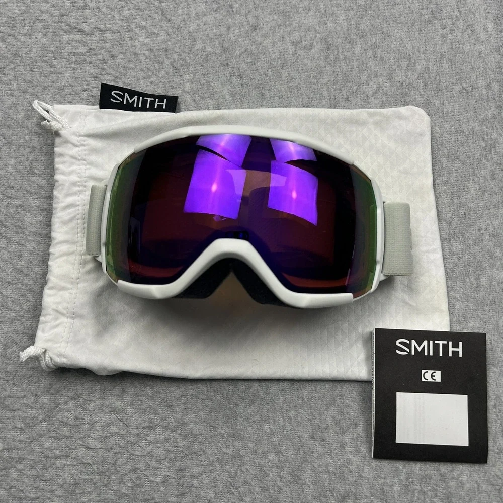 Smith Showcase Snow Goggles White ChromaPop Lens Snow Ski + Bag
